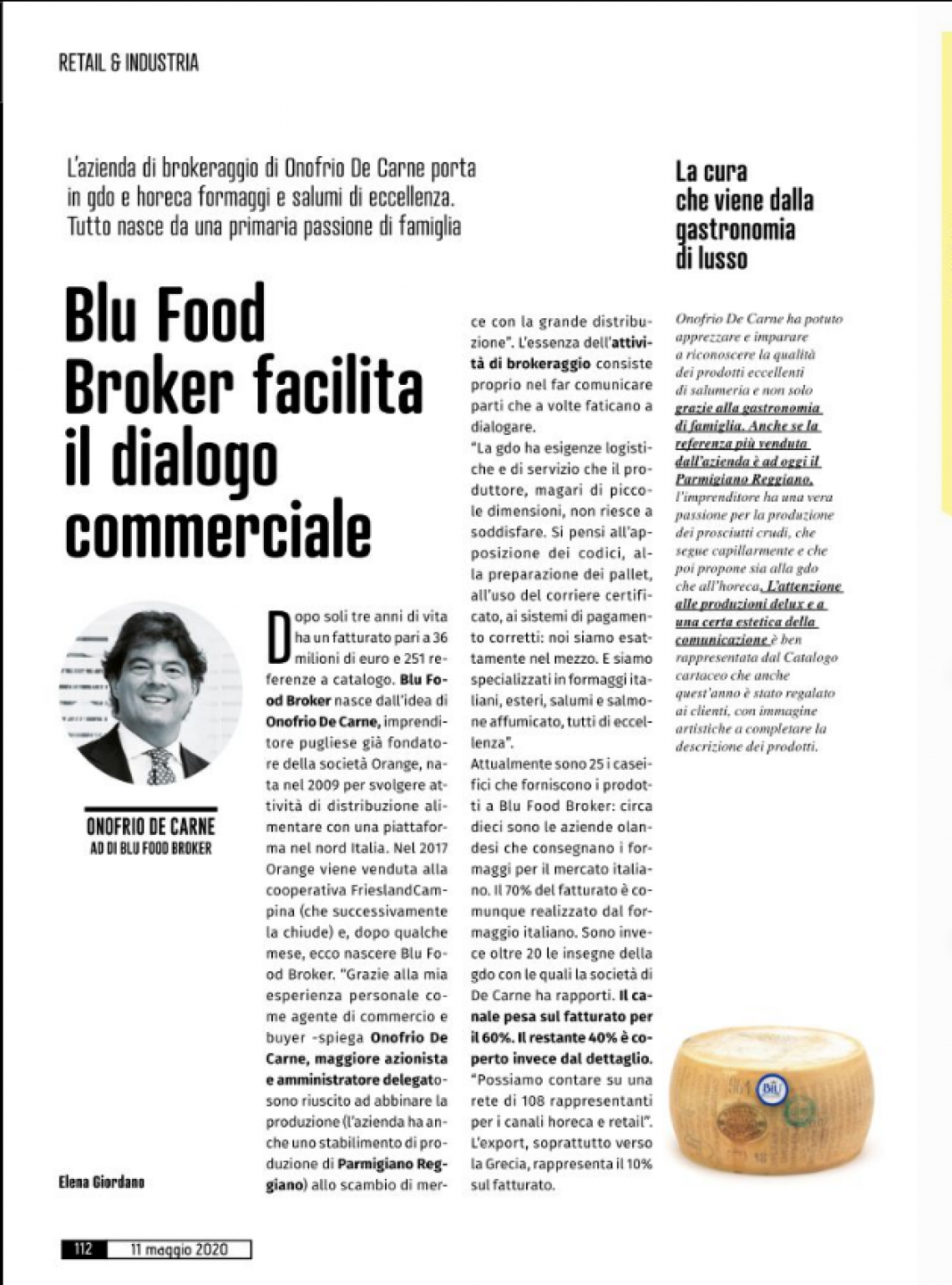 Blu Food Broker facilita il dialogo commerciale
