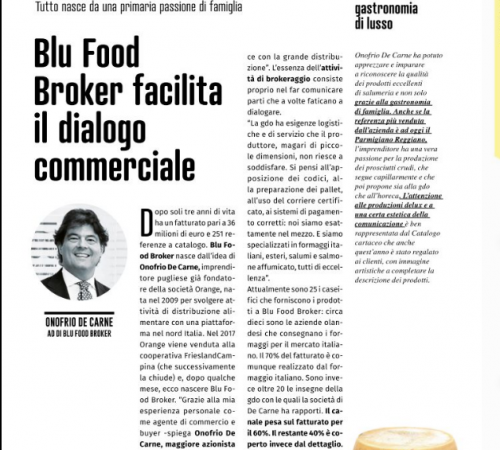 Blu Food Broker facilita il dialogo commerciale